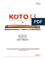 Koto 13 User's Manual: Sonica Instruments