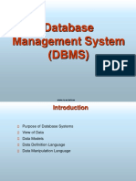 Introduction Dbms