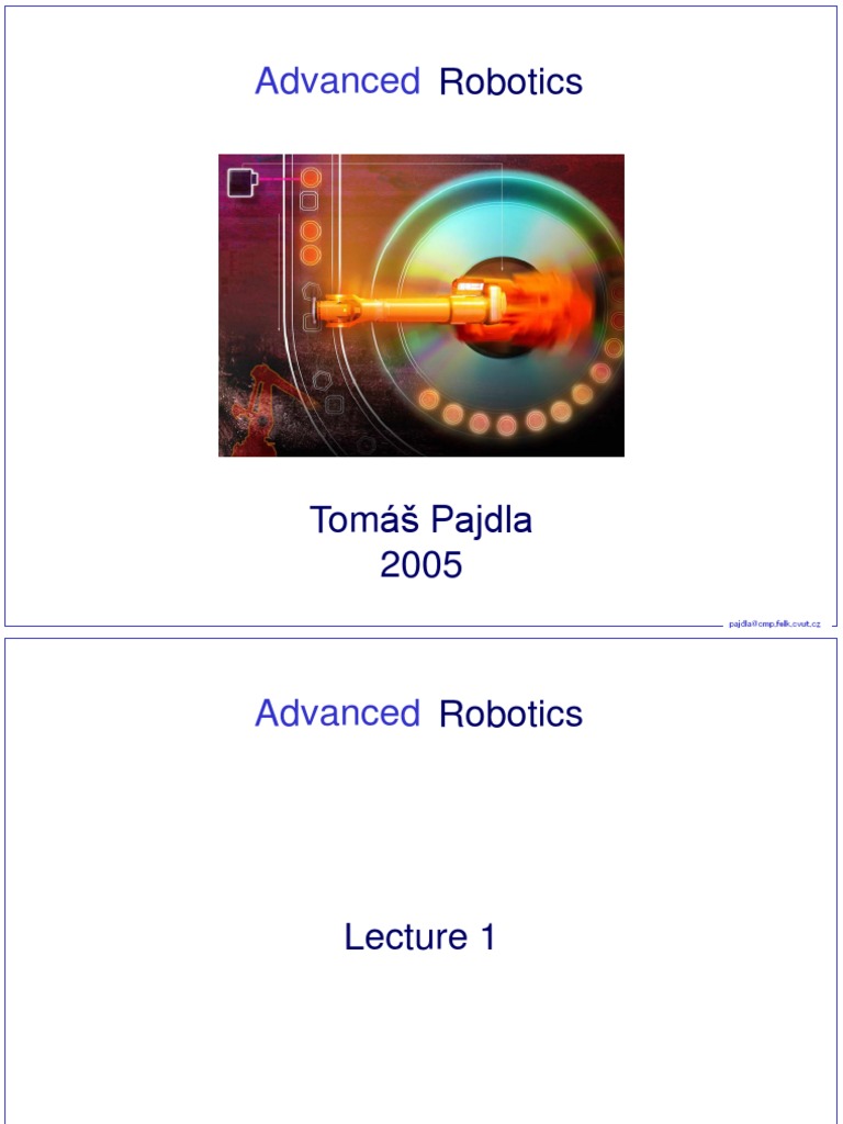 Advanced Robotics Lectures | PDF | Kinematics | Algebra