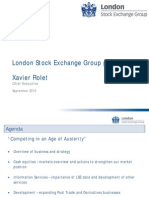 London Stock Exchange Group plc CEO Discusses Business Strategy