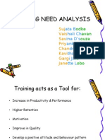 Training Need Analysis: Suj Vais Sav Priy Chan Kavi Garg Jane