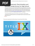 NHCS Title IX Survey