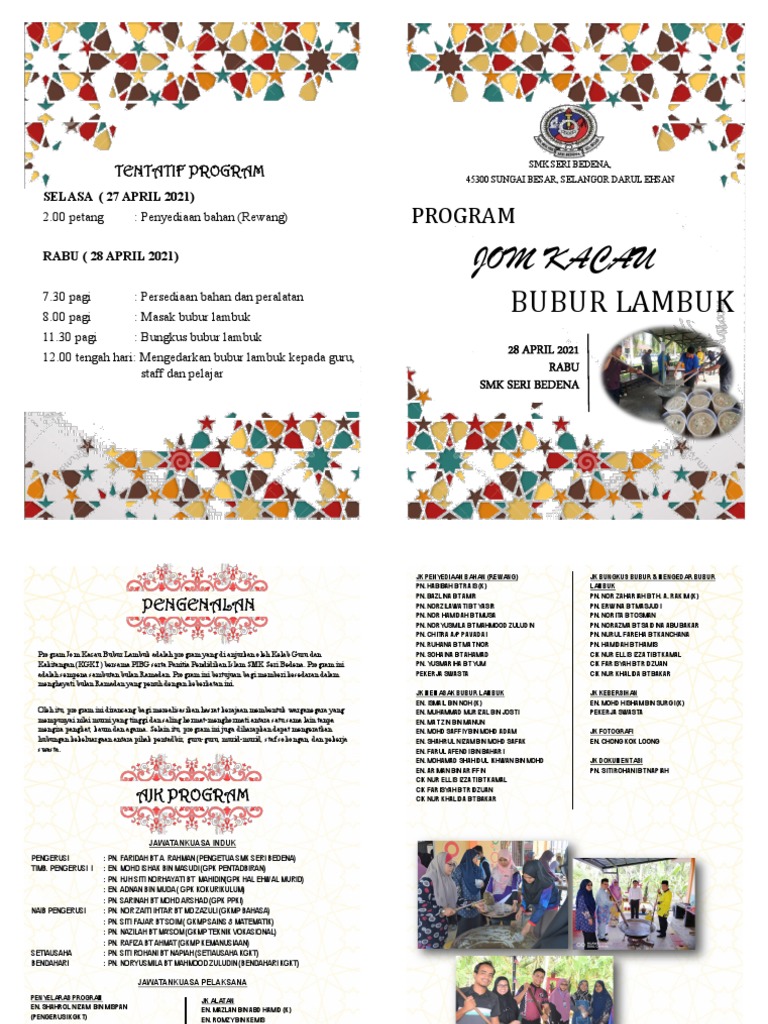 Jom Kacau Bubur Lambuk Pdf