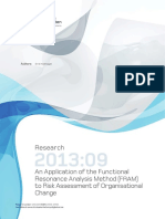 An Application of The Functional Resonance Analysis Method (FRAM) To Risk Assessment of Organisational CH