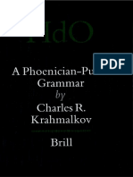 (Handbuch Der Orientalistik) Charles R. Krahmalkov - A Phoenician-Punic Grammar (Handbuch Der Orientalistik) -Brill Academic Publishers (2001)