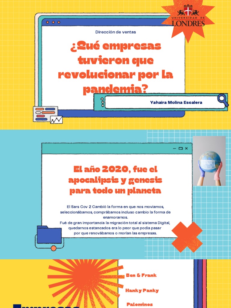 ¿Qué Empresas Tuvieron Que Revolucionar Por La Pandemia? | PDF ...