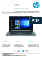 HP Notebook 15-Da0038ne: Quality Performance and A Long-Lasting Battery To Tackle Every Day Tasks
