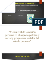 Vision Real de La Nacion Peruana en El Aspecto Politico y Social