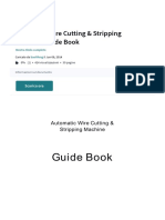 Automatic Wire Cutting & Stripping Machine Guide Book Wire Switch