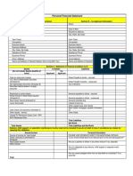 Personal Financial Statement