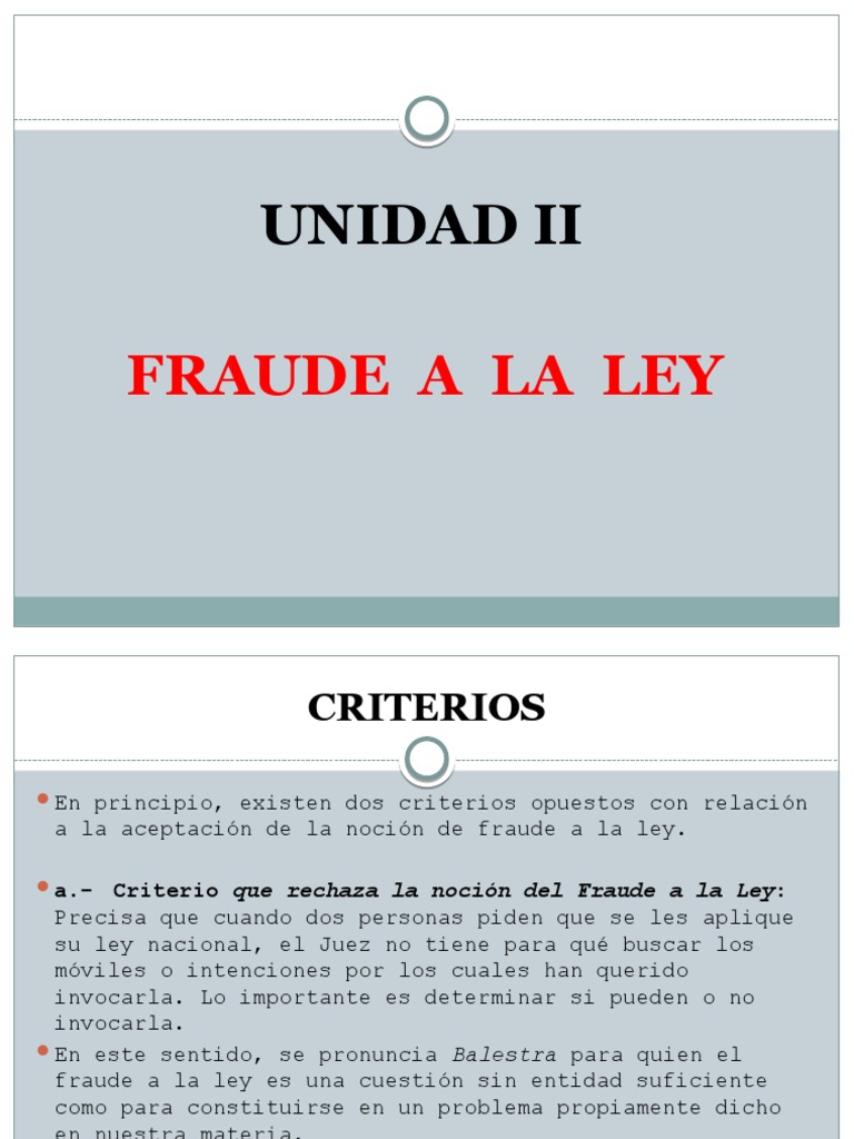 Criterios y Naturaleza del Fraude a la Ley | PDF | Nacionalidad | Justicia