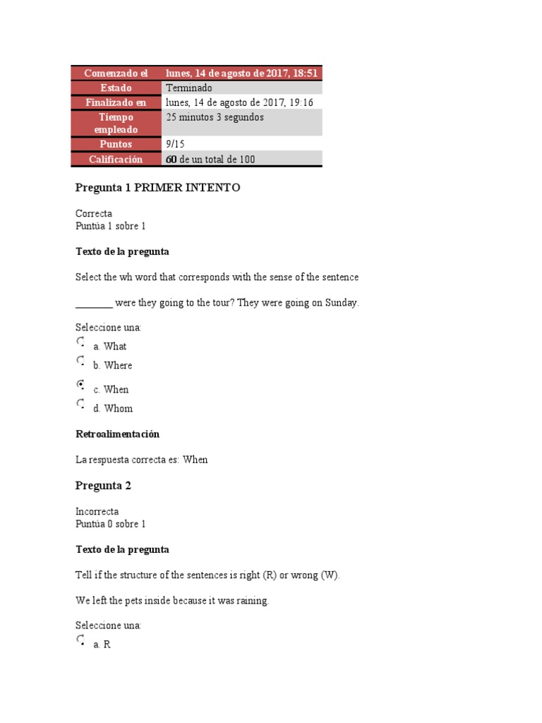 assignment 3 questionnaire u2 uveg ingles iii