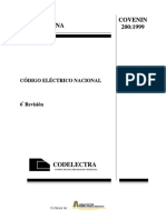 COVENIN 0200-1999 Código Eléctrico Nacional