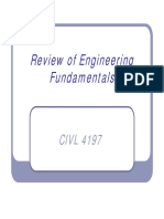 Review of Engineering Fundamentals and FE Exam Prep