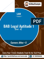 BAB Legal Aptitude - 1 Part A