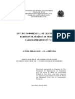 PEREIRA (2005) - Estudo Do Potencial de Liquefação de Rejeitos de Minério de Ferro Sob Carregamento Estático