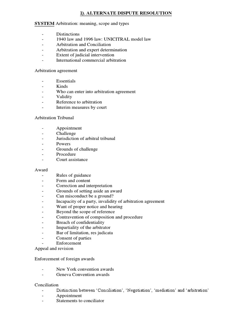 Comprehensive Guide to Arbitration Law | PDF | Intellectual Property ...