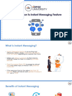 Introduction To Instant Messaging Feature