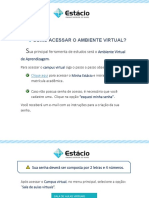 Ambiente Virtual de Aprendizagem 1 Acesso