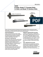 T Series Thermowells Model TF Flanged Wells, Model TT Threaded Wells, Model TW Weld-In Wells, and Model TS Sanitary Wells