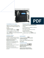 Instructivo de Uso Telefono Ip GXP16XX