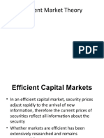 Efficient Market Theory