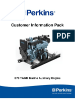 Customer Information Pack: E70 TAGM Marine Auxiliary Engine