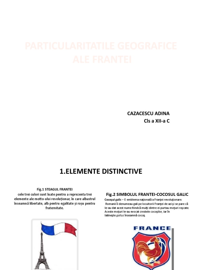 Particularitatile Geografice Ale Frantei | PDF