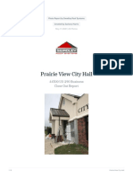 Prairie View City Hall - Close Out Report