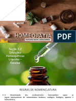 Seção 3.2 - Diluições Homeopáticas Líquidas – Escalas