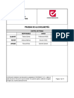 Pruebas de Alcoholimetria