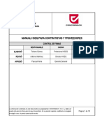 Manual HSE para Proveedores y Contristas