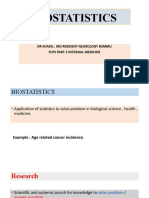 Biostatistics: DR Shakil, MD Resident Neurology Bsmmu Fcps Part 2 Internal Medicine