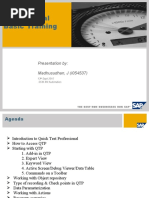 Quick Test Professional Basic Training: Presentation By: Madhusudhan, J (I054537)