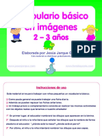 vocabulario básico en imágenes 2-3 años