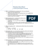 NOTES 3-2 Titration Cheat Sheet