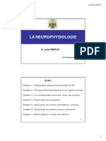 Physiologie du système nerveux 2017