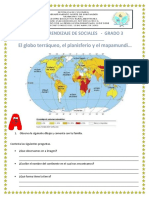 Guia 4 Sociales 3º Los Mapamundis y Planisferios