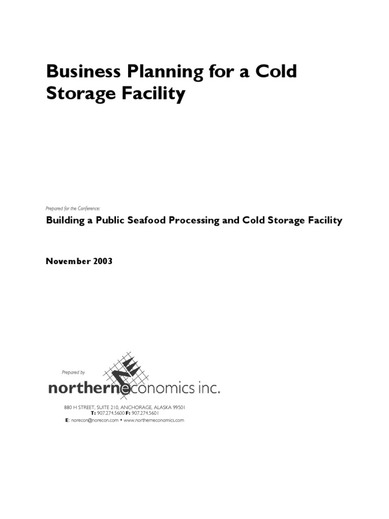 business plan for cold storage