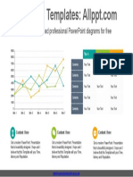 Table Line Chart PowerPoint Diagram Template