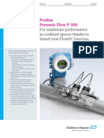 Proline Prosonic Flow P 500: For Maximum Performance in Confined Spaces Thanks To Brand-New Flowdc Function