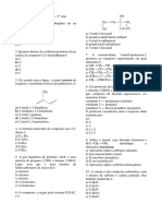 Atividade de Química 3ano