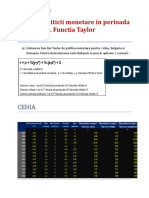 Analiza politicii monetare in perioada 2005-2018 - Functia Taylor