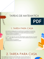 Tareas de Matematica