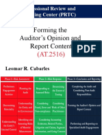 At.2516 Forming The Auditors Opinion and Report On The FSs
