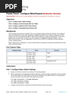 5.2.2 Packet Tracer - Configure EtherChannel - ILM