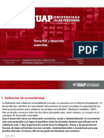 Tema:RSE y Desarrollo Sostenible.: Administracion Y Negocios Internacionales