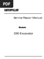 Caterpillar Cat 336 Excavator (Prefix SP9) Service Repair Manual (SP900001 and Up)