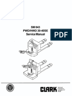 Clark PWD 30-40SE Service Repair Manual