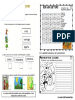 Ficha de Trrbajo de La Hormiga